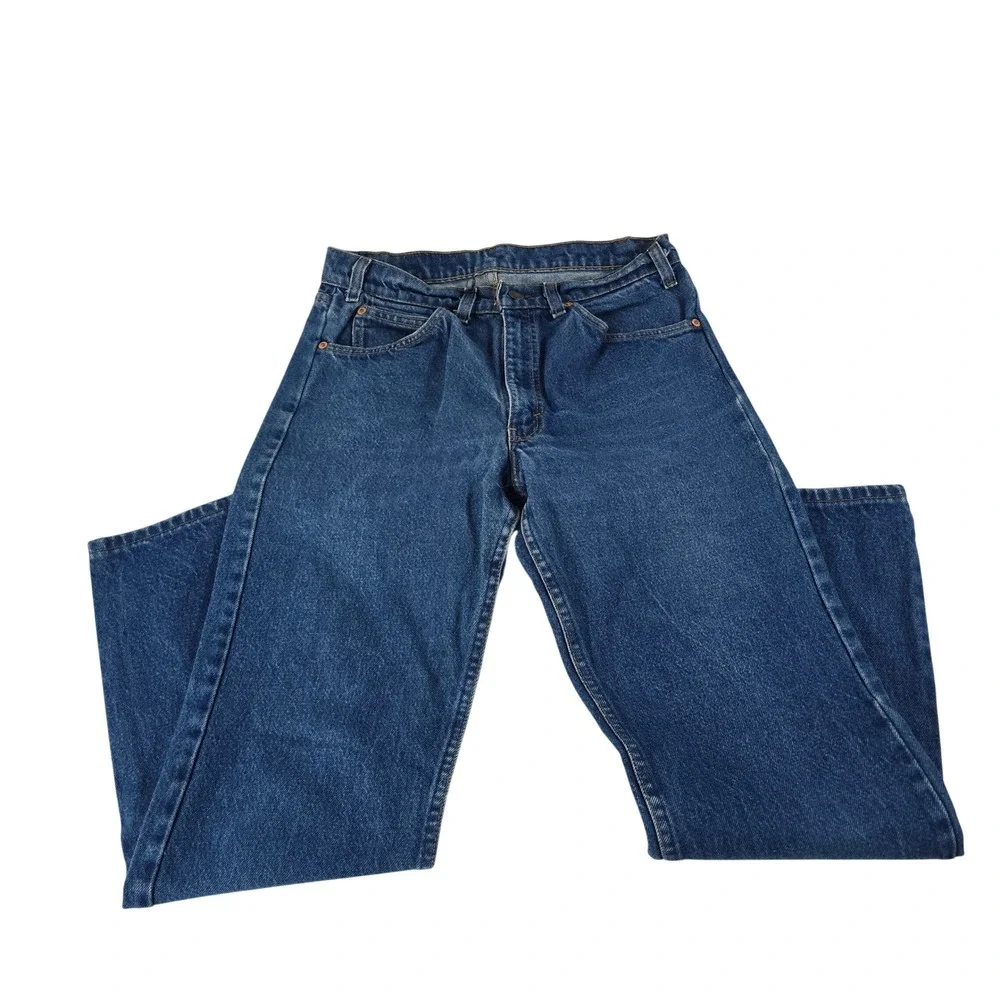 Levis Orange Tab Mens Vintage Straight Leg Blue Denim Jeans Medium Wash 30x30